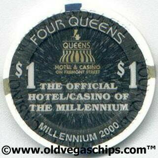 Las Vegas Four Queens Millennium $1 Casino Chip