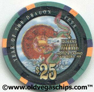 Four Queens Year of the Dragon $25 Casino Chip