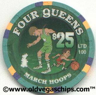 Four Queens Hoop it Up $25 Casino Chip