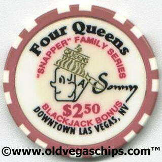 Las Vegas Four Queens Snapper Family Series "Sonny" $2.50 Casino Chip