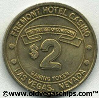 Las Vegas Fremont Hotel $2 Slot Token