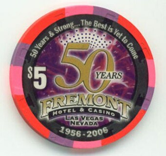 Fremont Hotel 50th Anniversary $5 Casino Chip