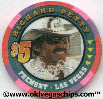Fremont Hotel Richard Petty 2000 $5 Casino Chip