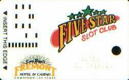Fremont Casino Five Star Slot Club Card