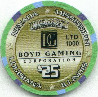Las Vegas Fremont Hotel Millennium $25 Casino Chip