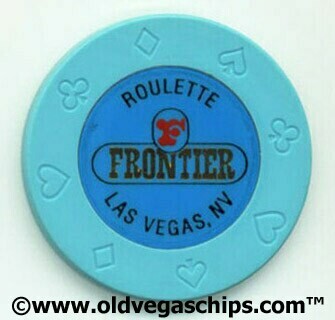 Las Vegas Frontier Hotel Blue Roulette Casino Chip
