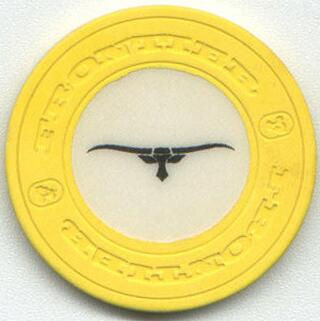 Las Vegas Frontier Hotel Yellow Roulette Casino Chip