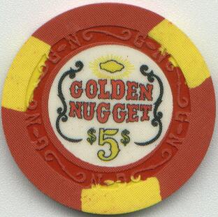 Las Vegas Golden Nugget $5 Casino Chip