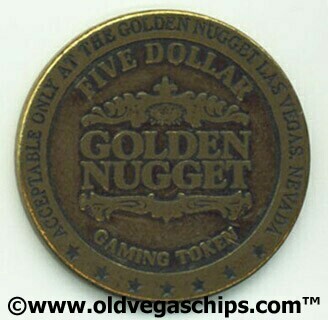 Las Vegas Golden Nugget $5 Slot Token 