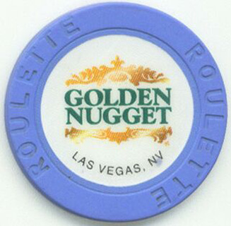 Las Vegas Golden Nugget Purple Roulette Casino Chip