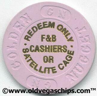 Golden Nugget Employee Toke $5 Casino Chip