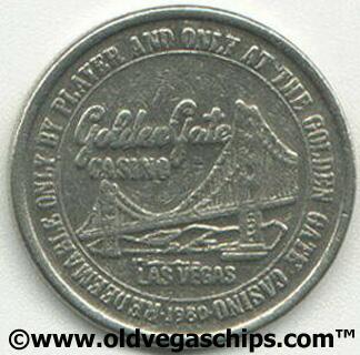 Obsolete 1980's Golden Gate $1 Slot Token