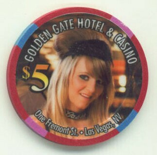 Golden Gate Dancing Dealers October 2011 $5 Casino Chip