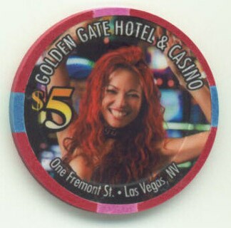 Golden Gate Dancing Dealers October 2011 $5 Casino Chip