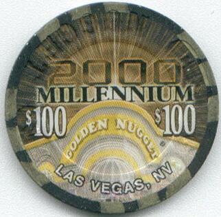 Las Vegas Golden Nugget Millennium $100 Casino Chip
