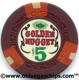 Golden Nugget Very Early Issued $5 Casino Chip