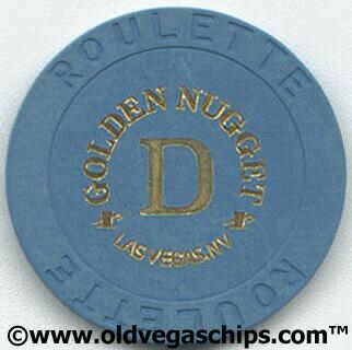 Las Vegas Golden Nugget Blue Roulette Casino Chip