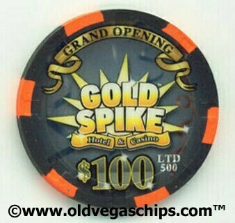 Gold Spike Casino Grand Opening 2009 $100 Casino Chip