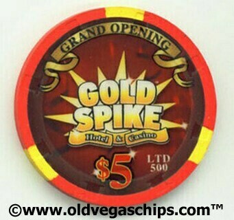 Gold Spike Casino Grand Opening 2009 $5 Casino Chip