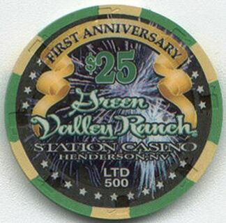 Green Valley Ranch First Anniversary $25 Casino Chip