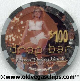 Green Valley Ranch Drop Bar $100 Casino Chip