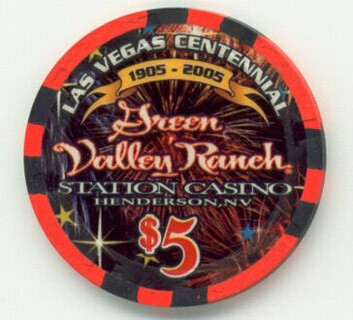 Green Valley Ranch Las Vegas Centennial $5 Chip