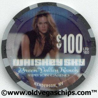Las Vegas Green Valley Ranch Whiskey Sky $100 Casino Chip