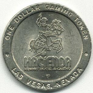 Las Vegas Hacienda Casino $1 Slot Token