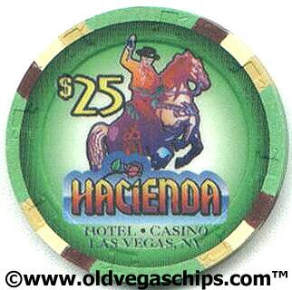 Las Vegas Hacienda Casino Last Issue $25 Casino Chip