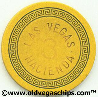 Las Vegas Hacienda Casino Table 3 Roulette Casino Chip
