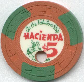 Las Vegas Hacienda Casino 1960's $5 Casino Chip