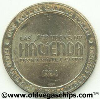 Hacienda Casino 1994 $1 Slot Token