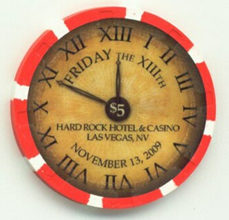 Hard Rock Hotel Friday the 13th $5 Casino Chip