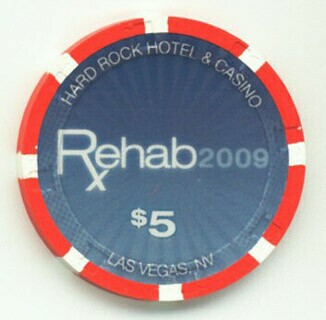 Hard Rock Hotel Rehab 2009 $5 Casino Chip