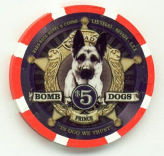 Hard Rock Hotel Bomb Dogs Prince $5 Casino Chip