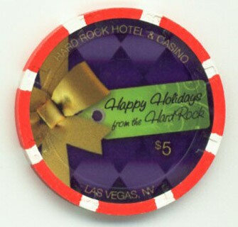 Hard Rock Hotel Merry Christmas 2009 $5 Casino Chip