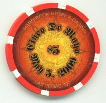 Hard Rock Hotel Cinco De Mayo 2009 $5 Casino Chip