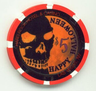 Hard Rock Hotel Halloween 2008 $5 Casino Chip