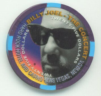 Hard Rock Hotel Billy Joel $25 Casino Chip 