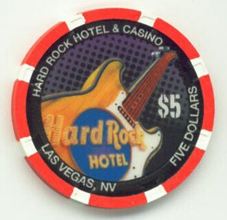 Hard Rock Hotel Labor Day 2008 $5 Casino Chip
