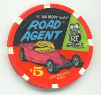 Hard Rock Hotel Ed Big Daddy Roth Road Agent $5 Casino Chip