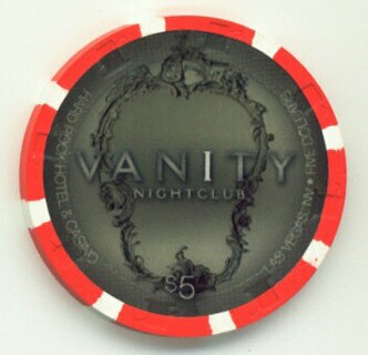 Hard Rock Hotel Vanity Night Club 2010 $5 Casino Chip