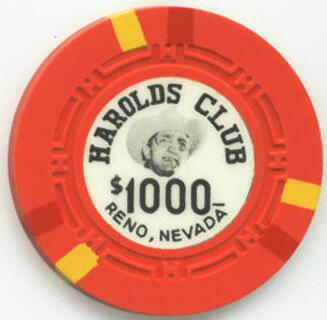 Harolds Club OLD $1000 Casino Chip 