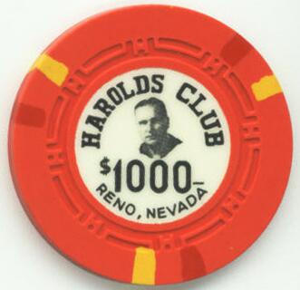 Harolds Club OLD $1000 Casino Chip 