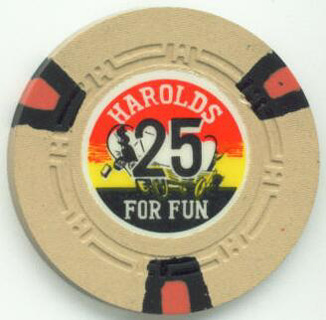 Harolds Club 1950's $25 Casino Chip 