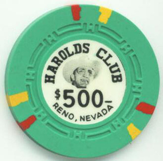 Harolds Club OLD $500 Casino Chip 