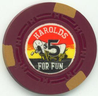 Harolds Club 1950's $5 Casino Chip 