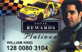 Harrah's Casino Platinum Slot Club Card