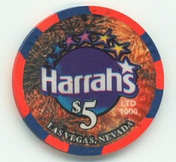 Harrah's 4th of July 2001 $5 Casino Chip