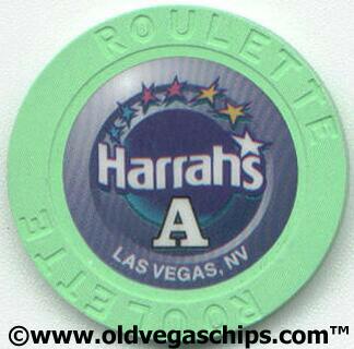 Harrah's Green Roulette Chip